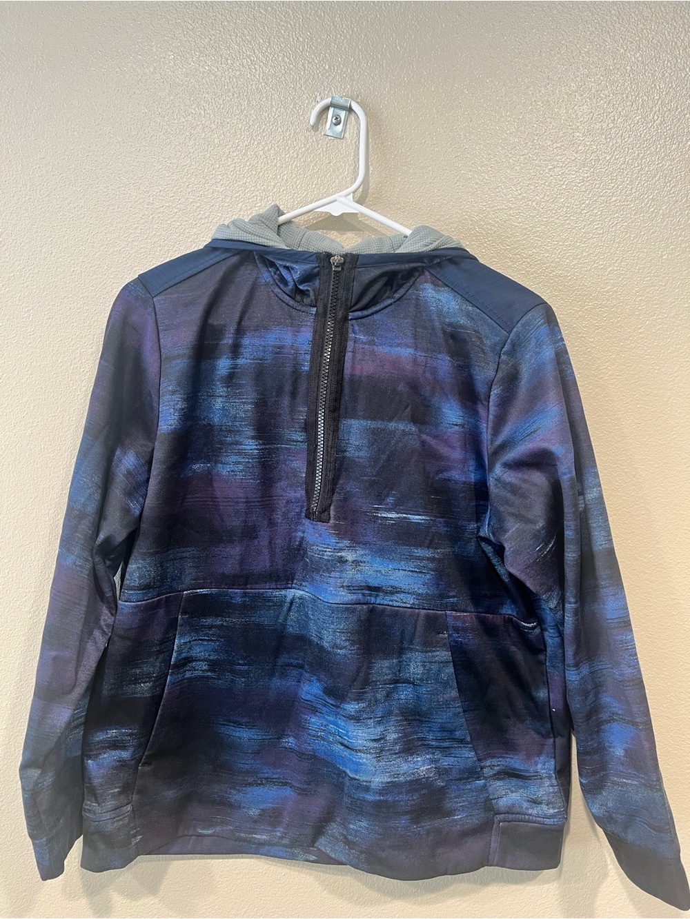 Athletic Works Blue and Black Kids Hoodie Sweatshirt